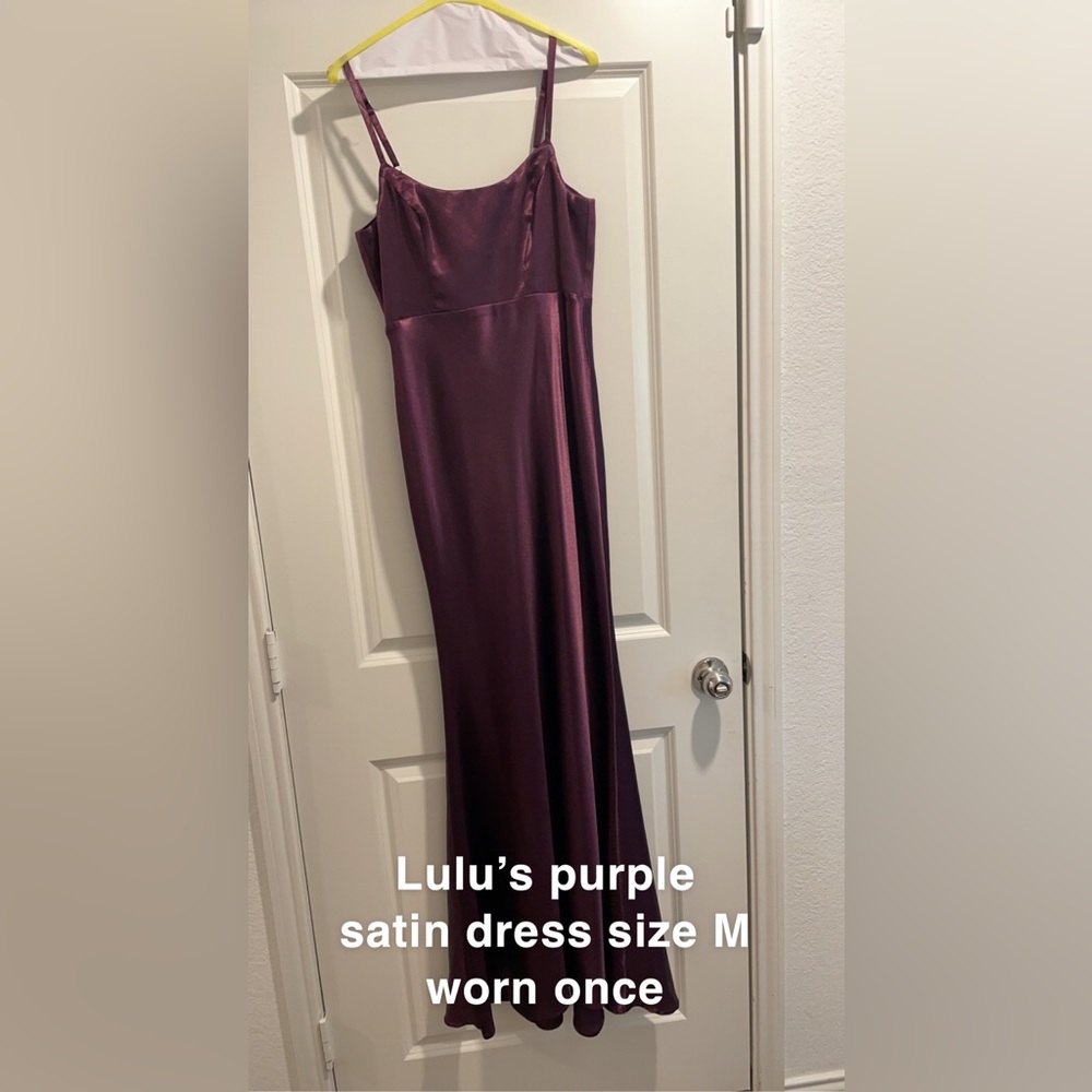 Lulu’s satin dress